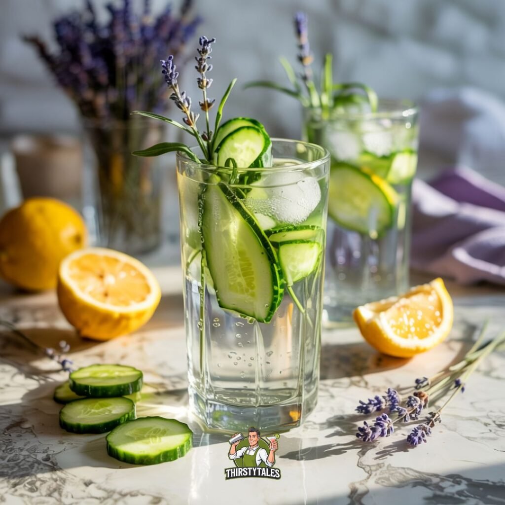 Lavender Cucumber Refresher Mocktail Recipe