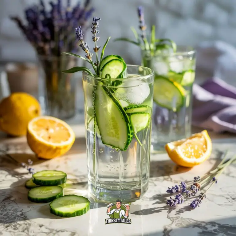 Lavender Cucumber Refresher Mocktail Recipe
