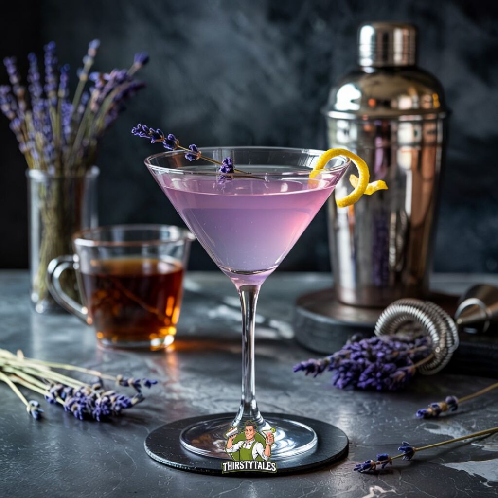 Lavender Earl Grey Martini Cocktail Recipe