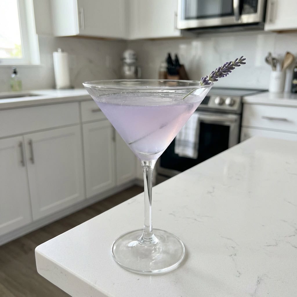 Lavender Earl Grey Martini Cocktail Recipe