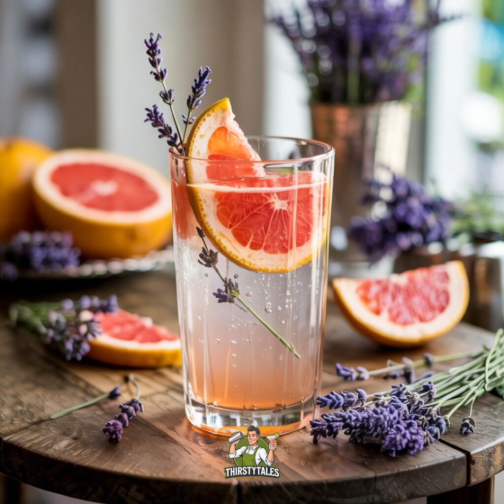 Lavender Grapefruit Fizz Cocktail Recipe