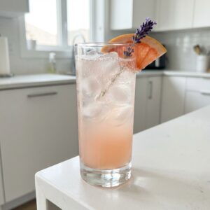 Lavender Grapefruit Soda Mocktail Recipe