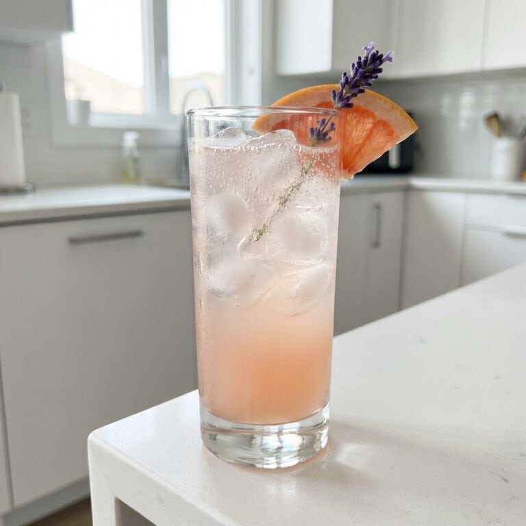 Lavender Grapefruit Soda Mocktail Recipe