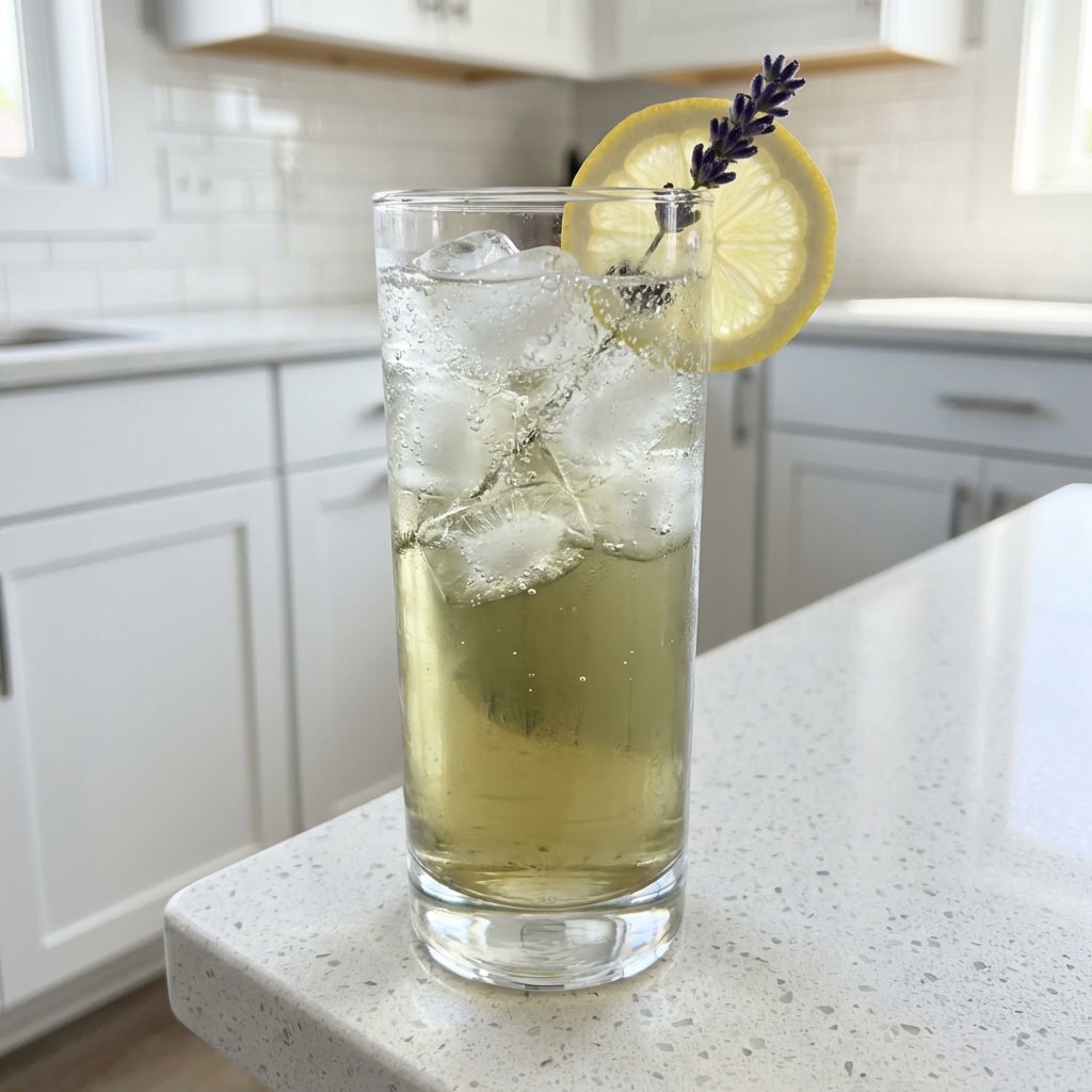Lavender Green Tea Fizz Mocktail Recipe