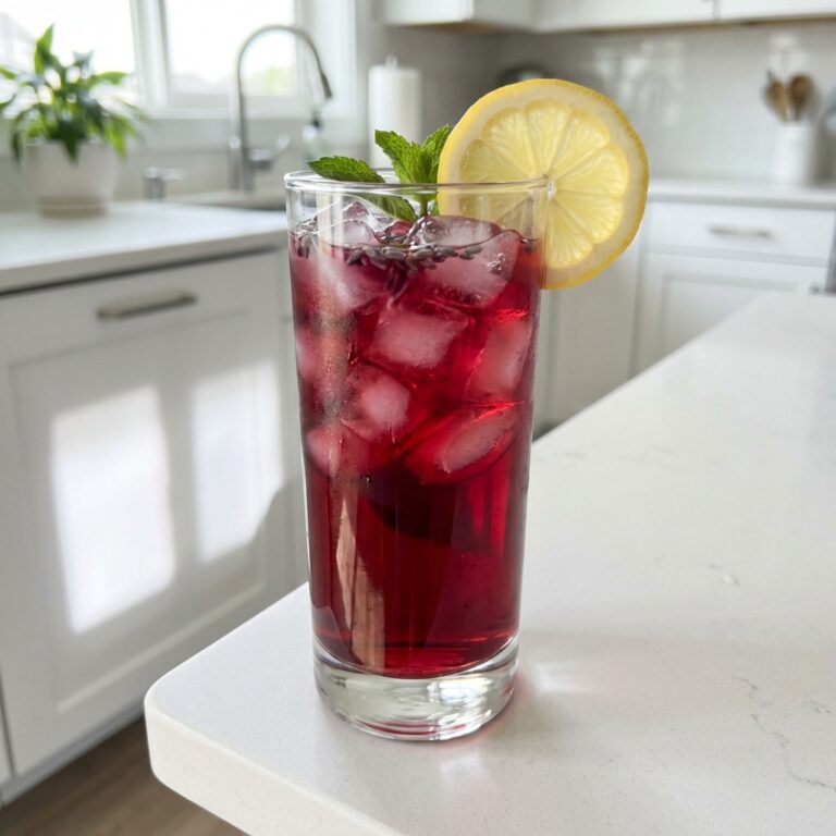 Lavender Hibiscus Iced Tea Mocktail Recipe