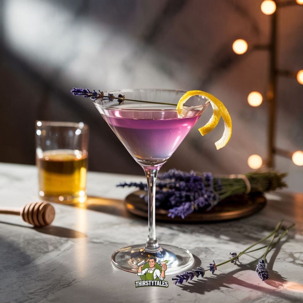 Lavender Honey Martini Cocktail Recipe