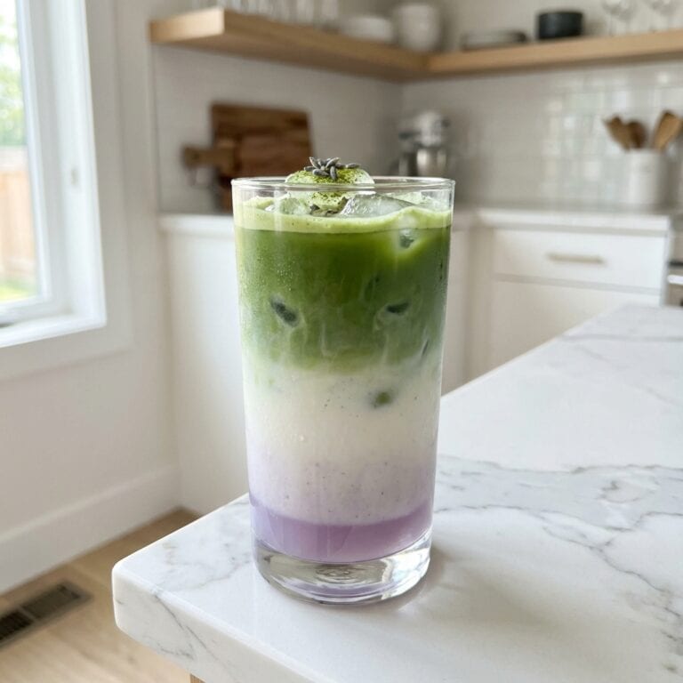 Lavender Matcha Latte Mocktail Recipe