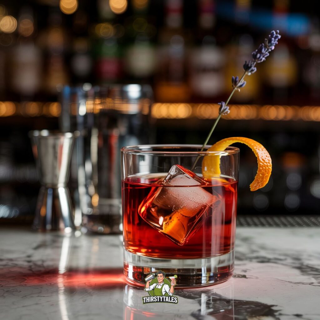Lavender Negroni Cocktail Recipe