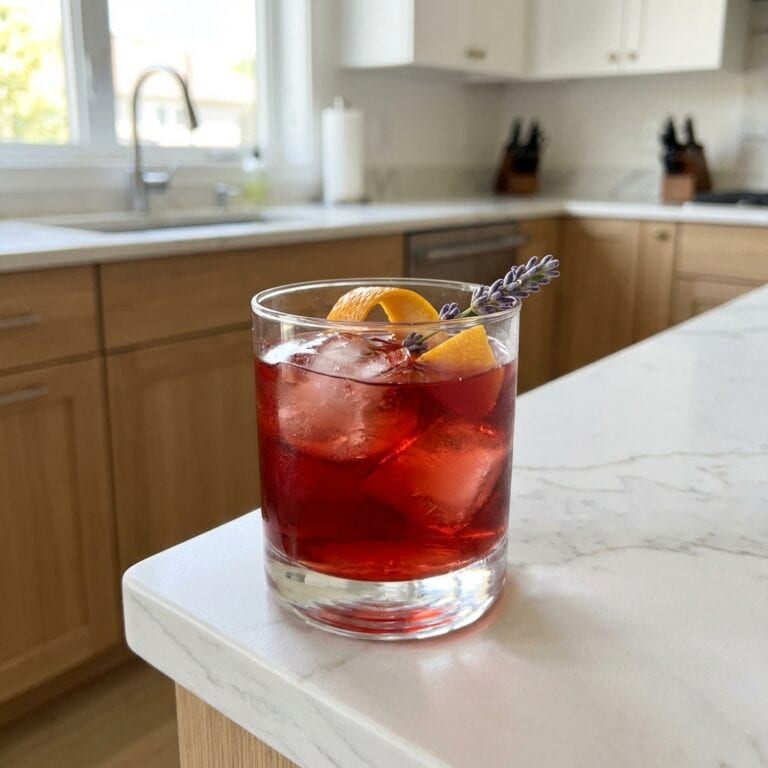 Lavender Negroni Cocktail Recipe