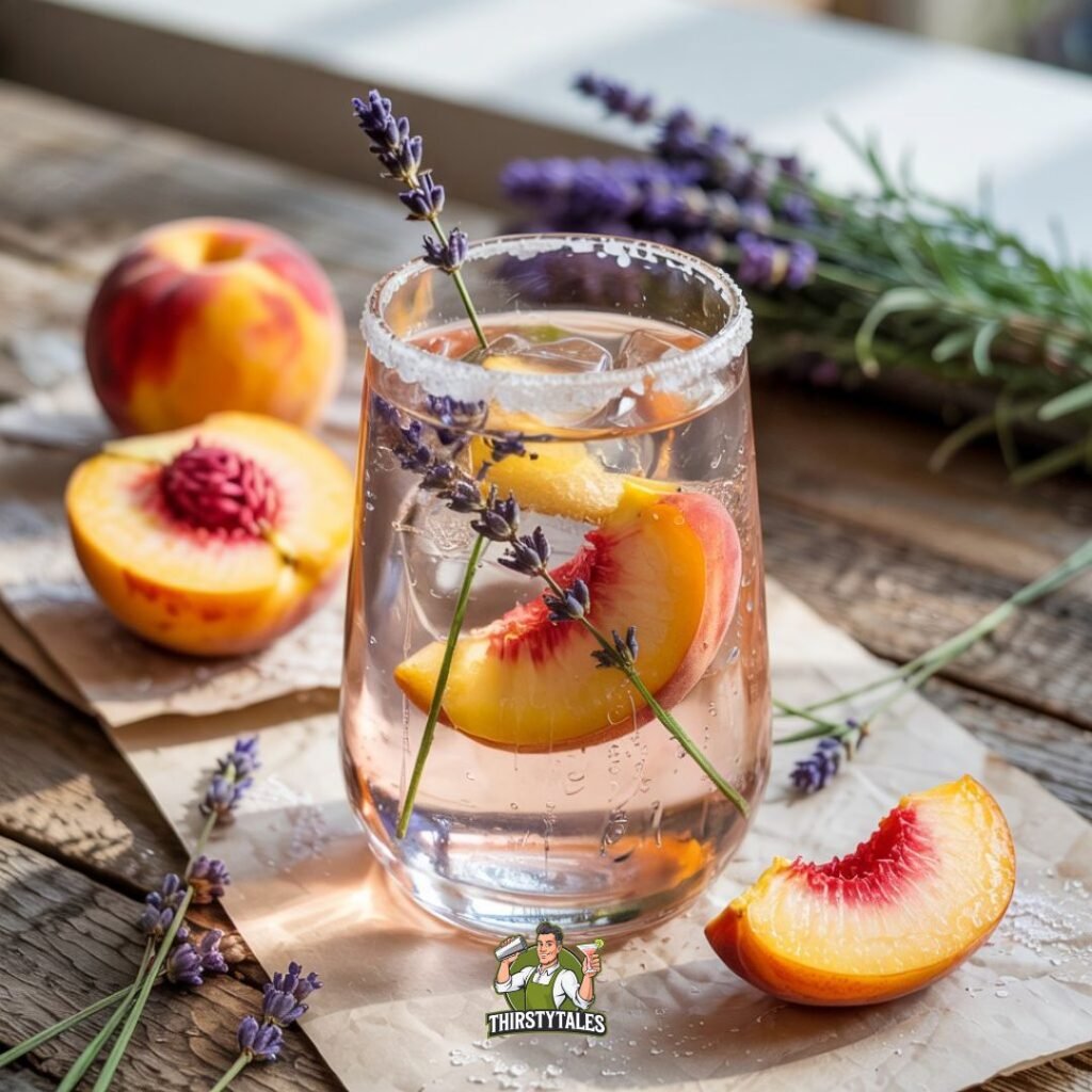 Lavender Peach Mocktail Recipe