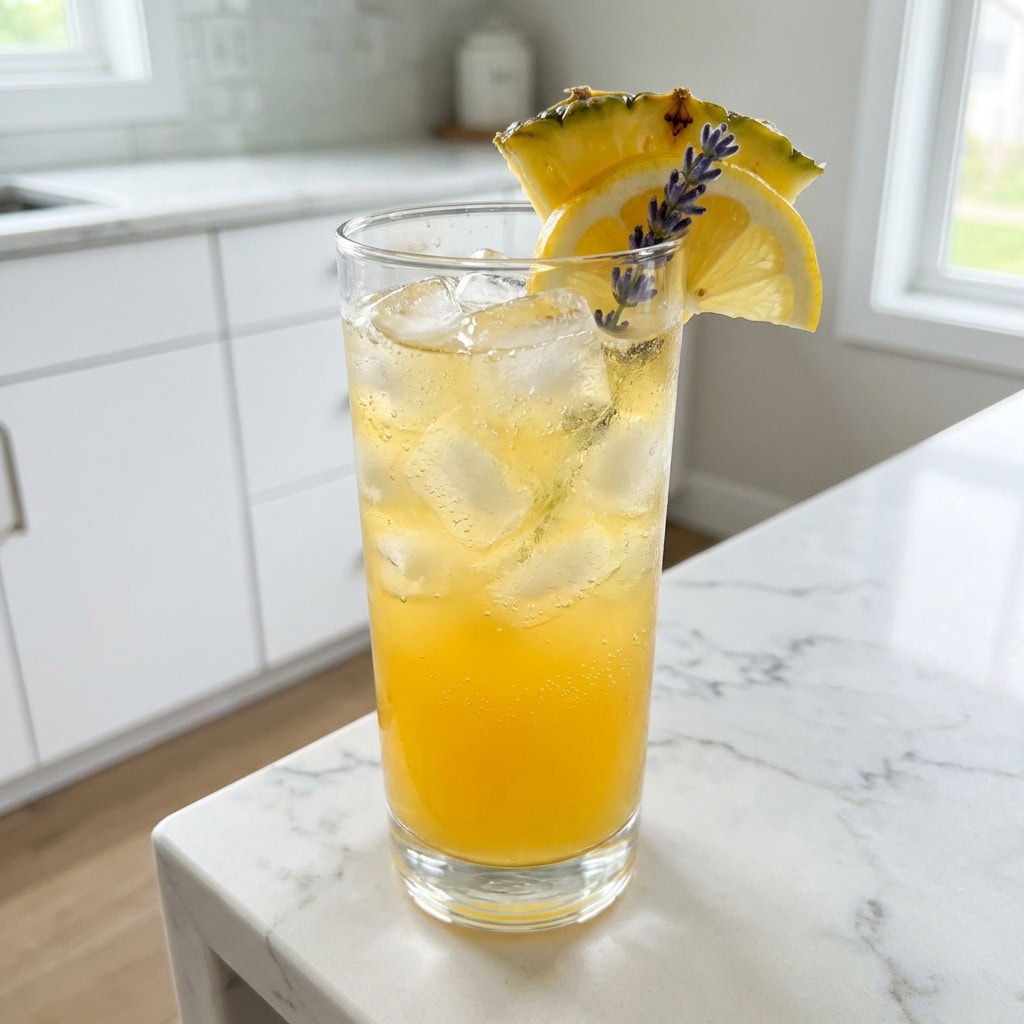 Lavender Pineapple Punch Mocktail Recipe