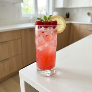 Lavender Raspberry Lemonade Mocktail Recipe