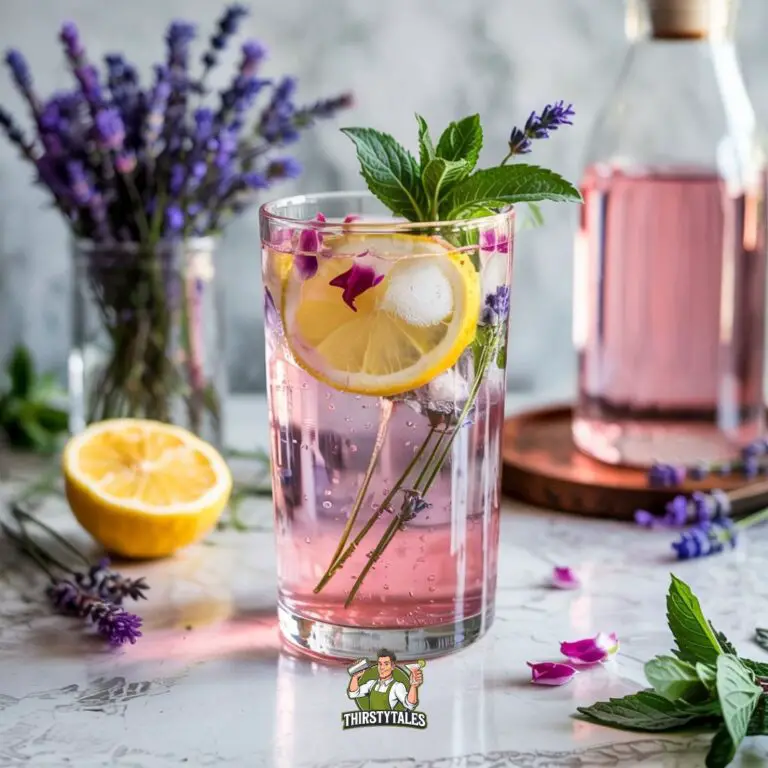 Lavender Rose Spritzer Mocktail Recipe