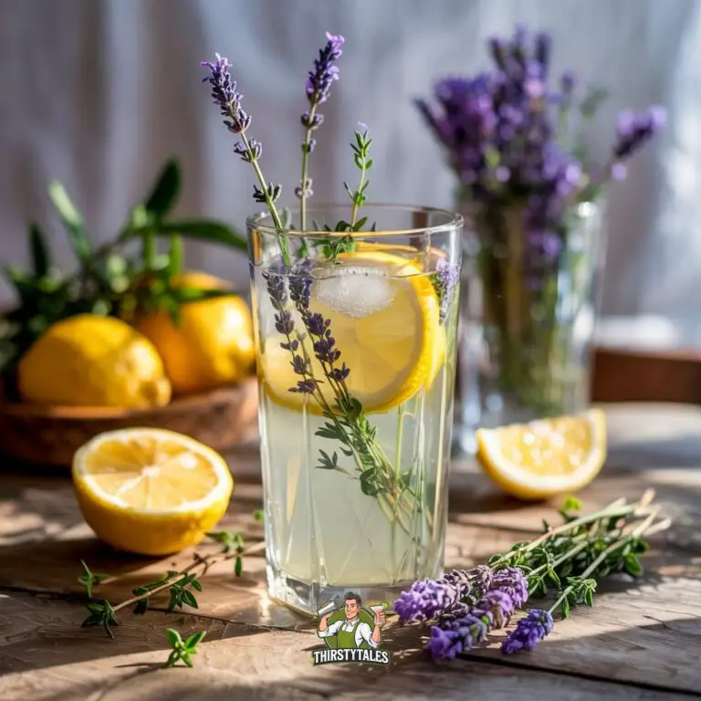 Lavender Thyme Lemonade Mocktail Recipe