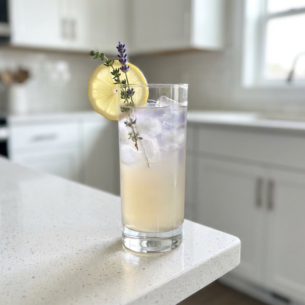 Lavender Thyme Lemonade Mocktail Recipe