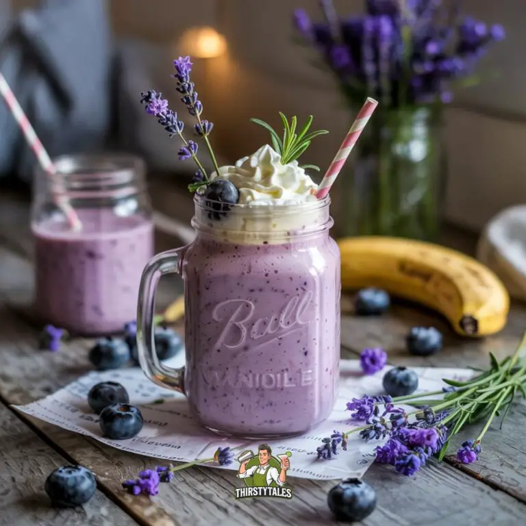 Lavender Vanilla Smoothie Mocktail Recipe