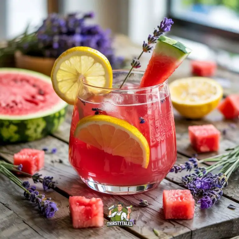 Lavender Watermelon Cooler Mocktail Recipe