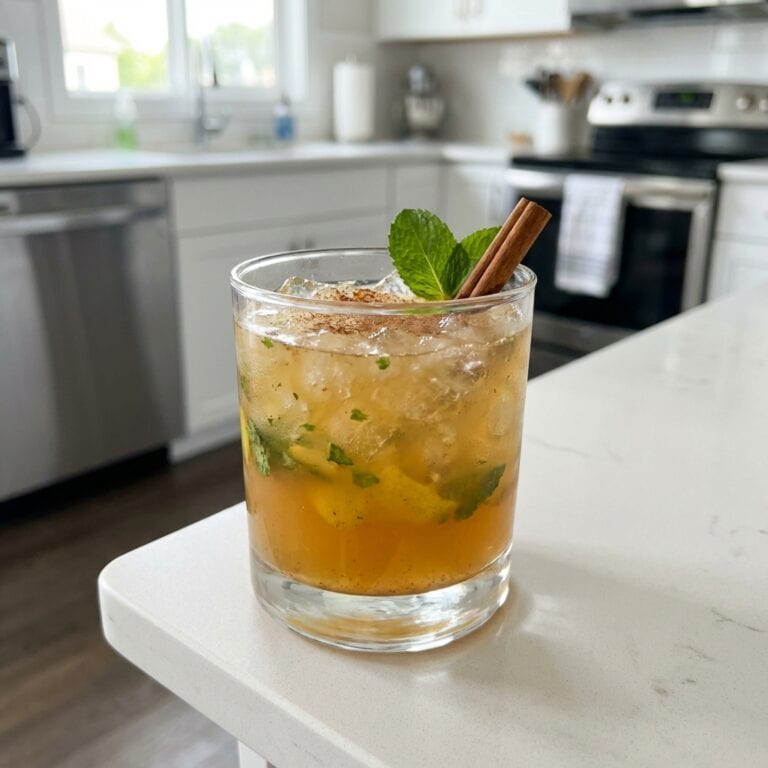 Maple Cinnamon Whiskey Smash Cocktail Recipe