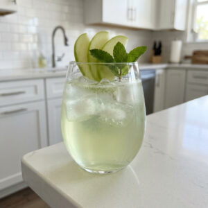 Minty Green Apple Prosecco Cocktail Recipe