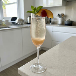 Peach Melba Prosecco Cocktail Recipe