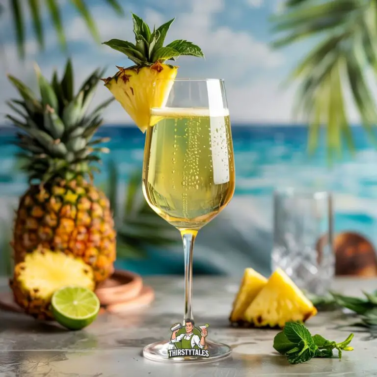 Pineapple Prosecco Breeze Cocktail Recipe