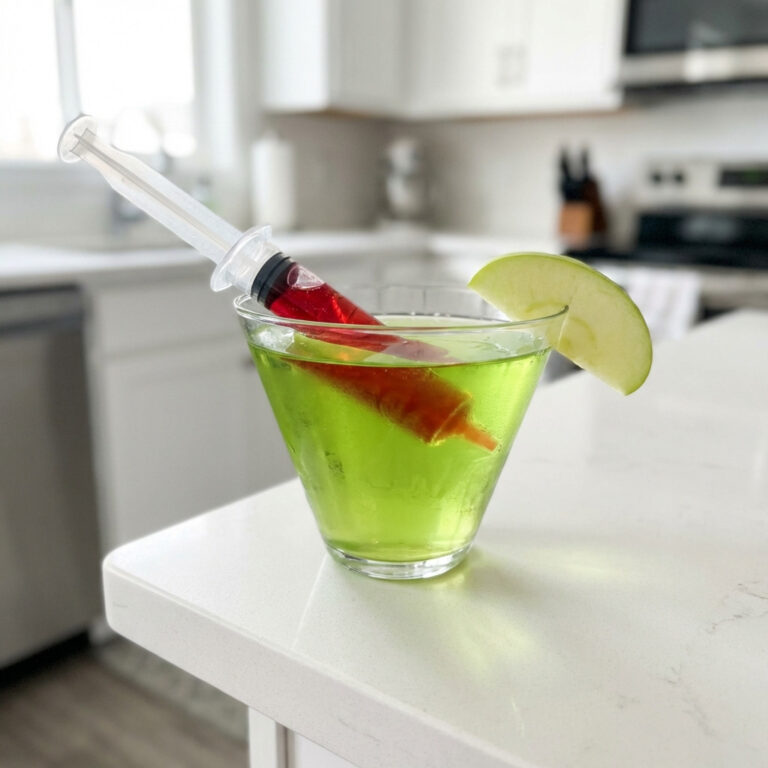 Poison Apple Syringe Cocktail Recipe