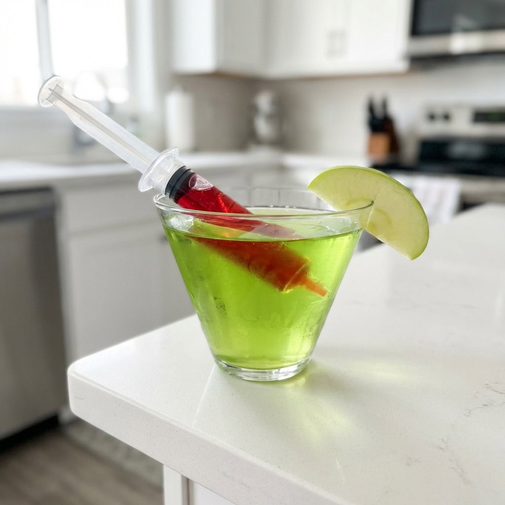 Poison Apple Syringe Cocktail Recipe