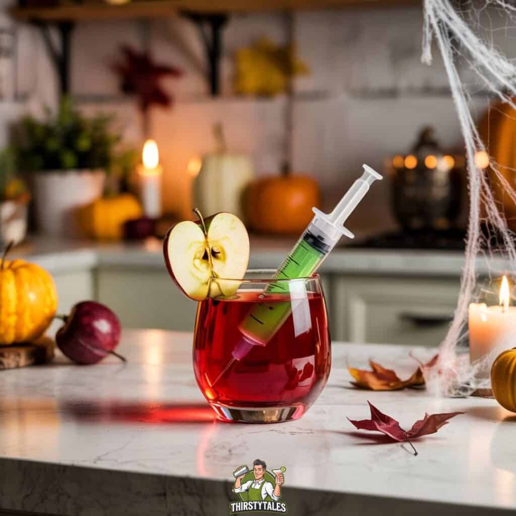 Poison Apple Syringe Cocktail Recipe