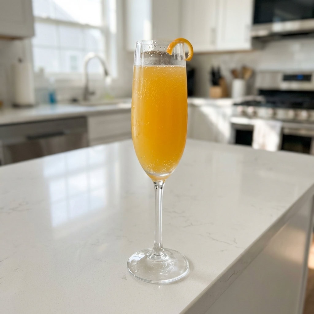 Prosecco Mimosa with Orange Juice Cocktail Recipe