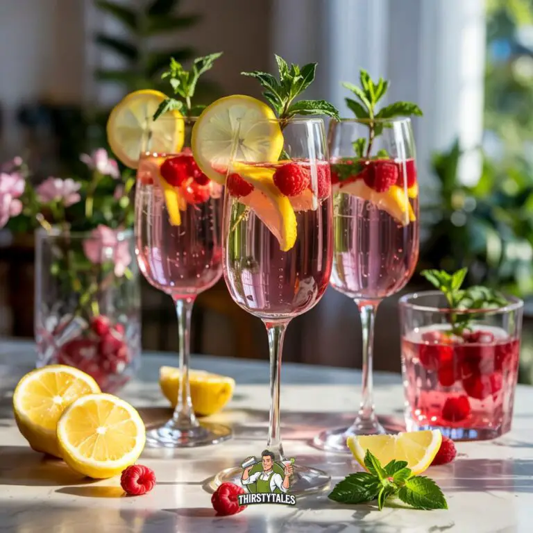 Prosecco Raspberry Lemonade Cocktail Recipe