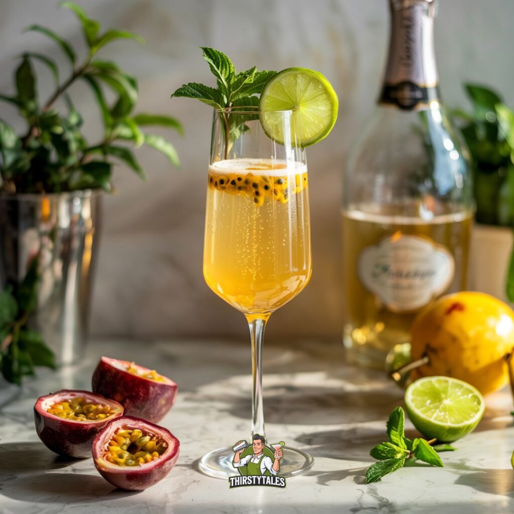 Prosecco and Passion Fruit Cocktail Recipe