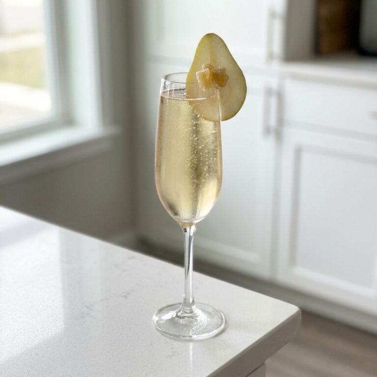 Prosecco and Pear Ginger Cocktail Recipe