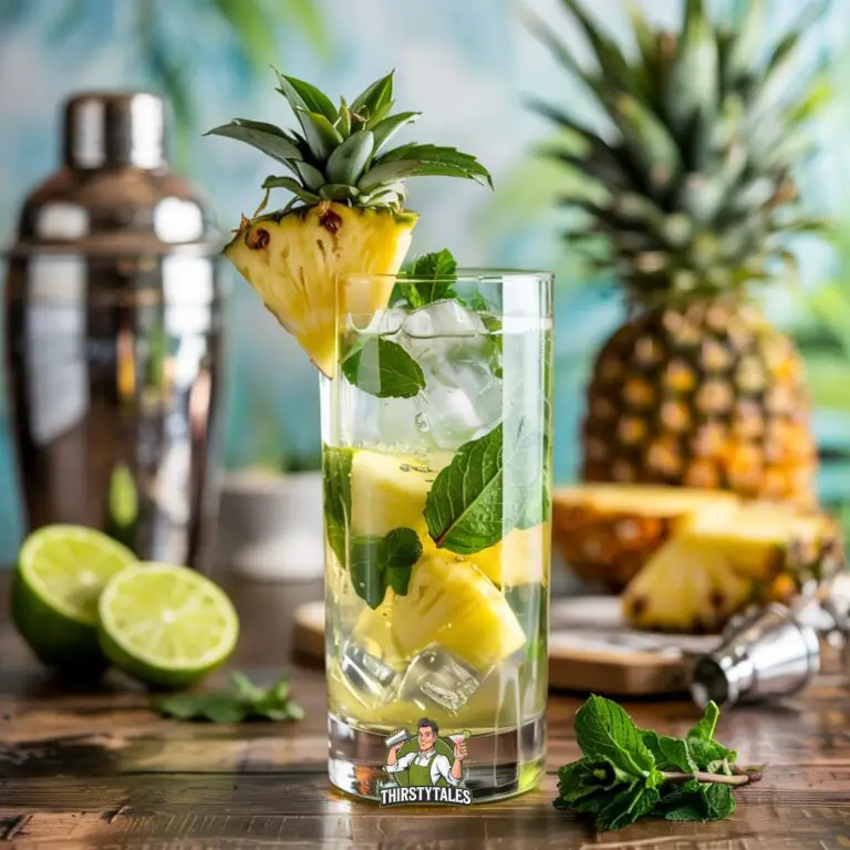 Prosecco and Pineapple Mojito Cocktail Recipe