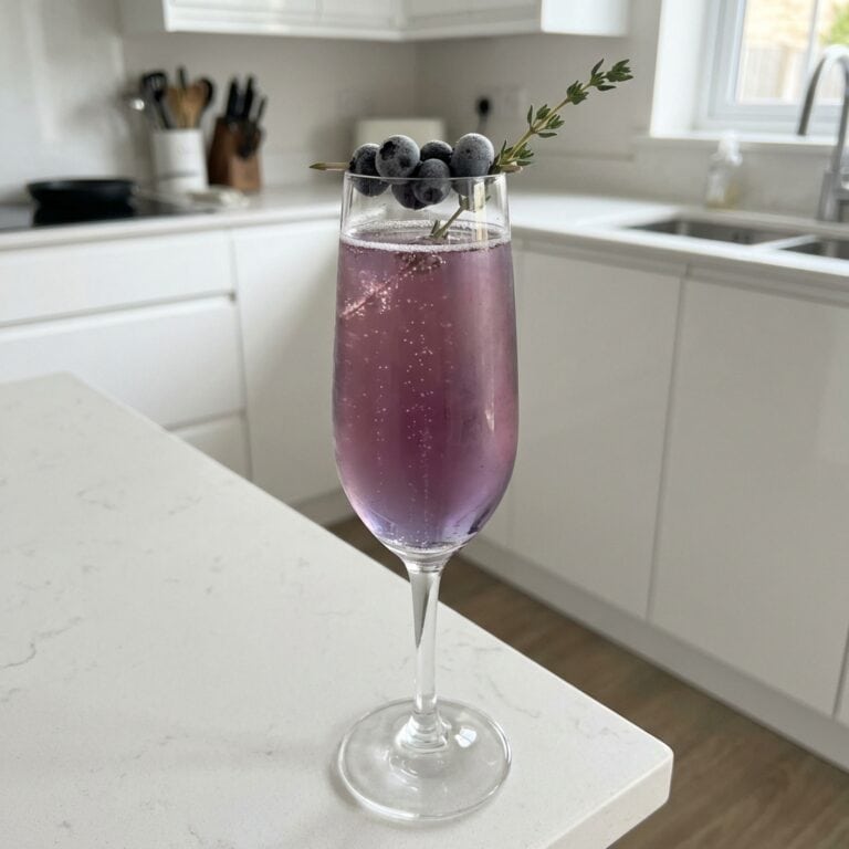 Prosecco with Blueberry and Thyme Cocktail Recipe