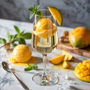 Prosecco with Mango Sorbet Cocktail Recipe