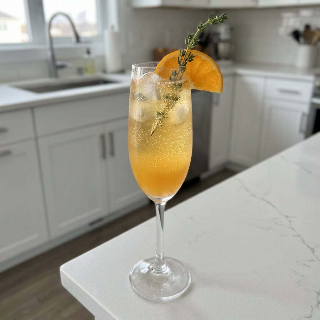 Prosecco with Tangerine Thyme Cocktail Recipe