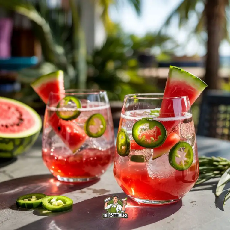 Prosecco with Watermelon and Jalapeno Cocktail Recipe