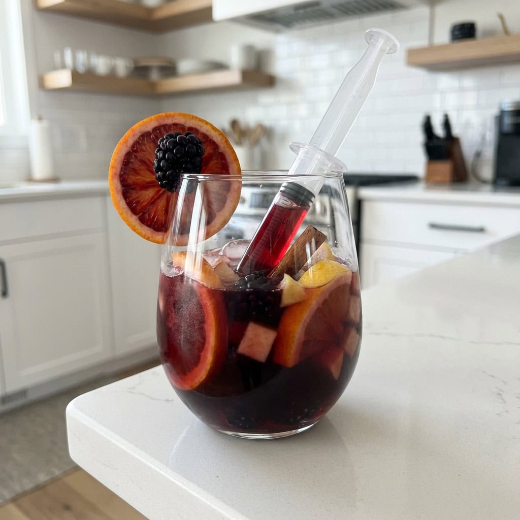 Sinister Sangria Syringe Cocktail Recipe