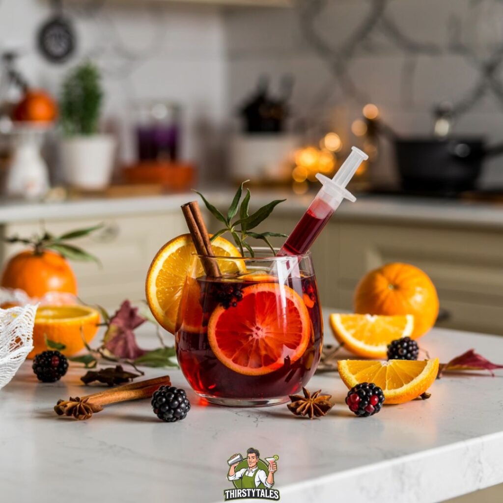 Sinister Sangria Syringe Cocktail Recipe