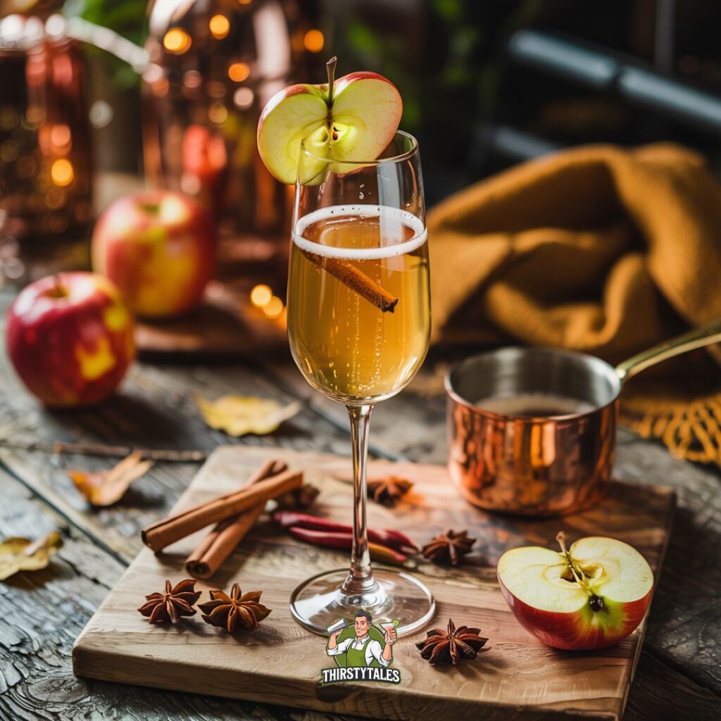 Spiced Apple Prosecco Cocktail Recipe