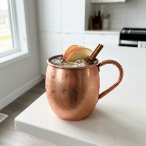 Spiced Apple Whiskey Mule Cocktail Recipe