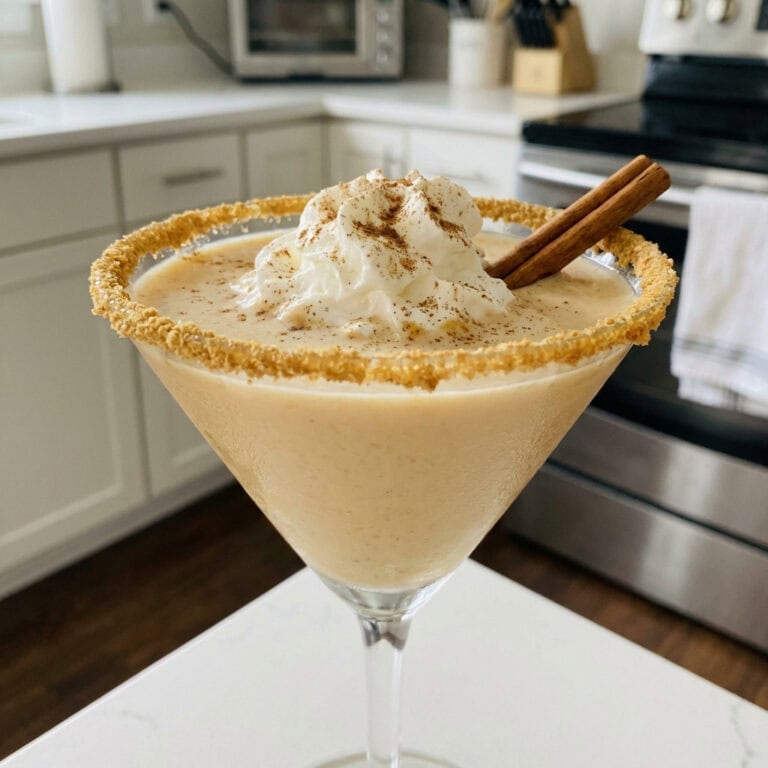 Spiced Pumpkin Rum Martini Cocktail Recipe