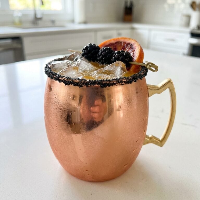 Spooky Citrus Mule with vodka Cocktail recipe