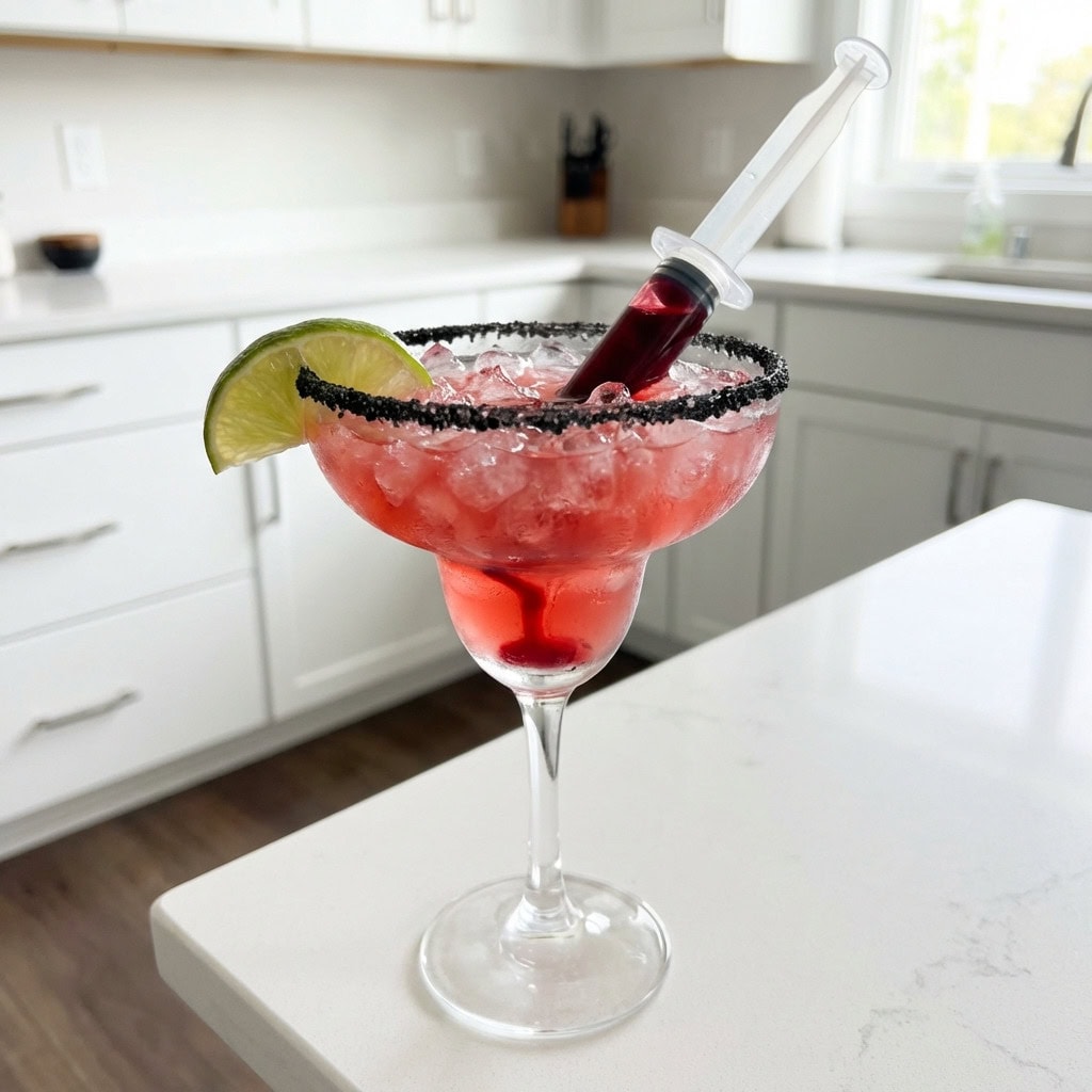 Vampire Bite Margarita Syringe Cocktail Recipe