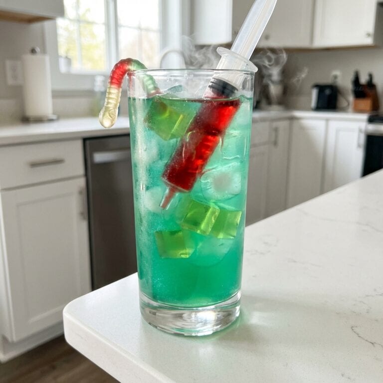 Witch’s Brew with Syringe Cocktail Recipe