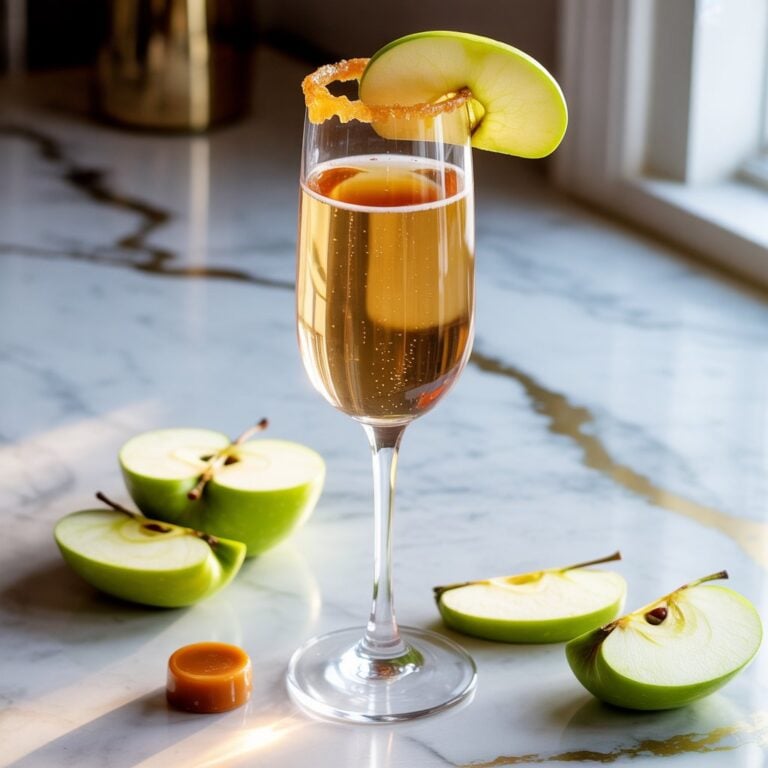 Caramel Apple Mimosa Cocktail Recipe