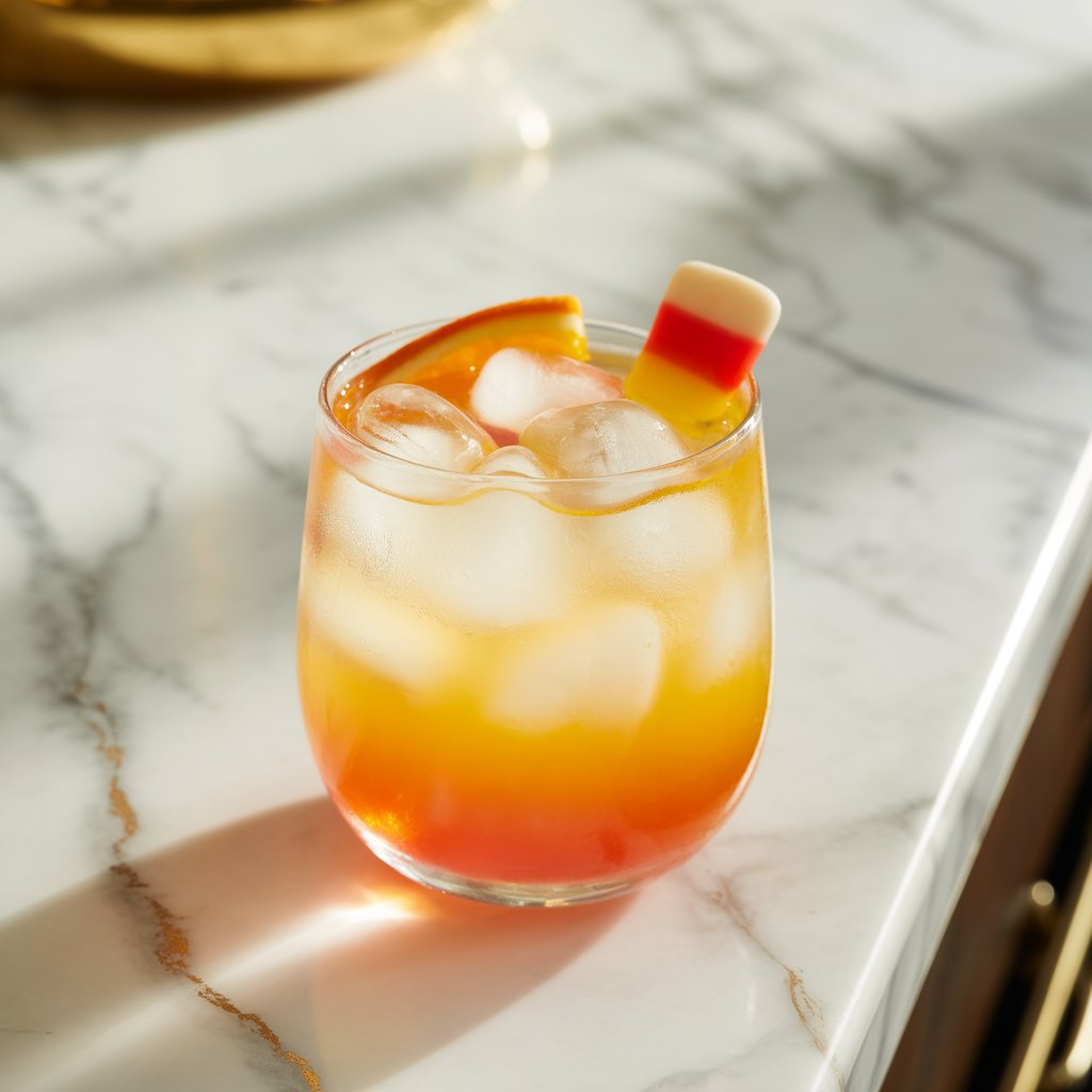 Candy Corn Vodka Cooler Cocktail Recipe