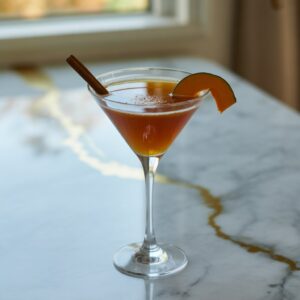 Spiced Pumpkin Rum Martini Cocktail Recipe