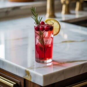 Cranberry Whiskey Collins Cocktail Recipe