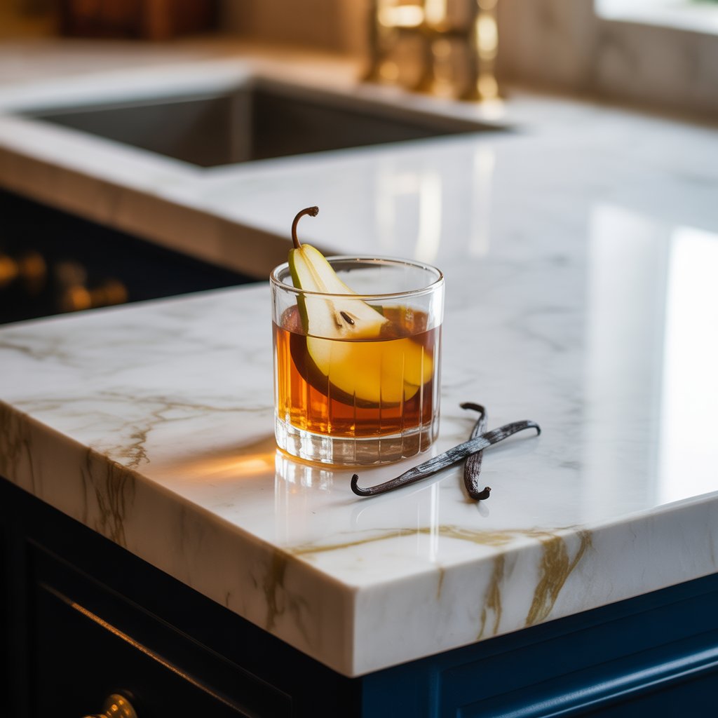 Pear Vanilla Whiskey Cocktail Recipe